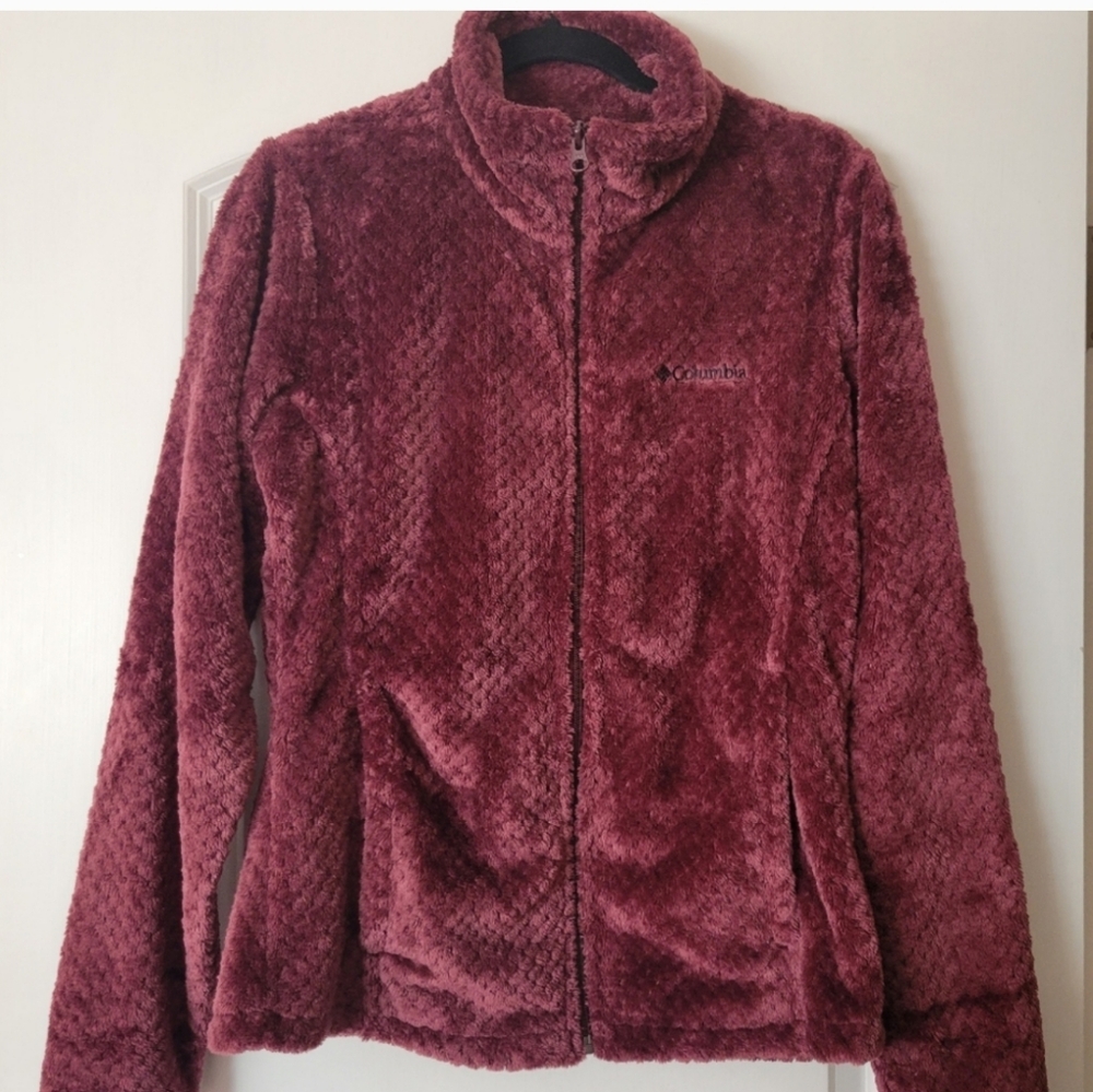 NWT Columbia Beach Forest Front Zip Fleece Size Small